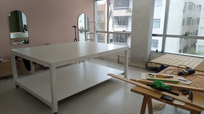 Mesa de corte para confecção 