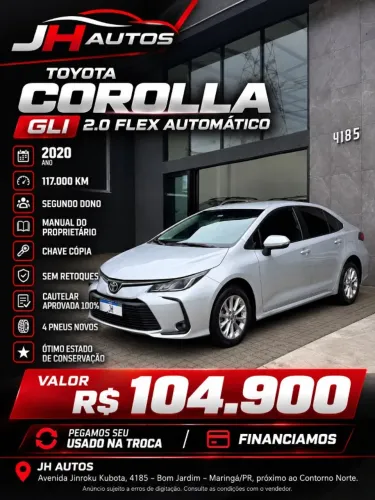 Toyota Corolla GLI 2.0 16V Flex Aut. 2020