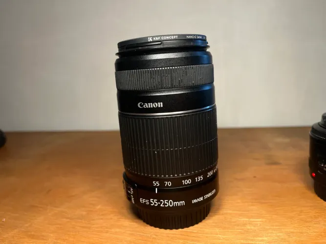Canon 55-250mm IS STM + filtro UV