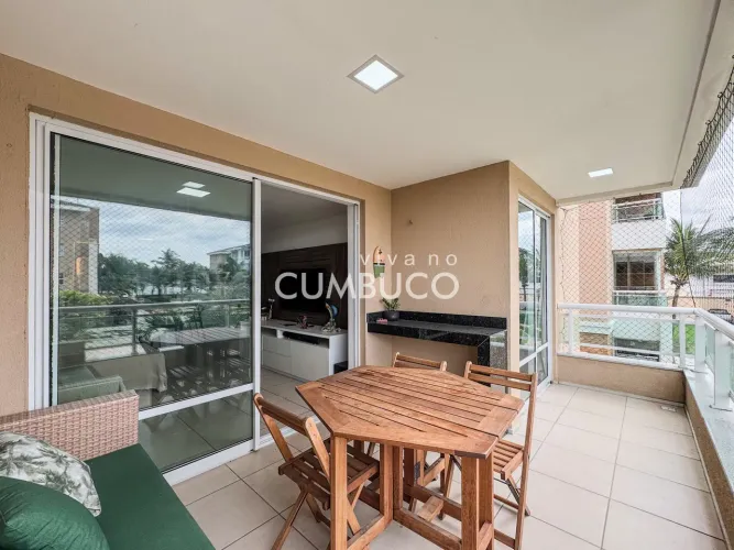 Apartamento com 3 dormitórios para aluguel, 104 m² por R$ 6.000,00 - Cumbuco - Caucaia/CE