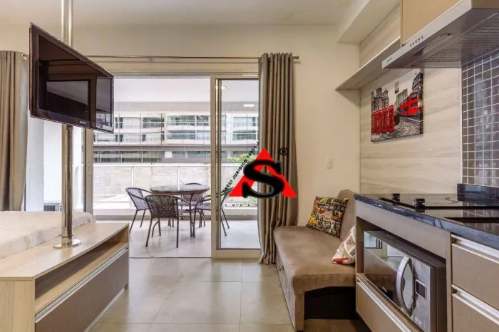 Apartamento com 1 dormitório para alugar, 40 m² por R$ 4.527,85/mês - Consolação - São Pau
