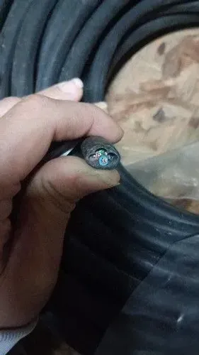 Cabo Pp 02vias Cobre 2x10mm 10mm Rolo 40metros  (Cobrecom) Cobertura preto novo