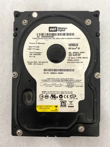 Hd Disco Pc Wd Western Digital Caviar Se 80gb C/ Defeito