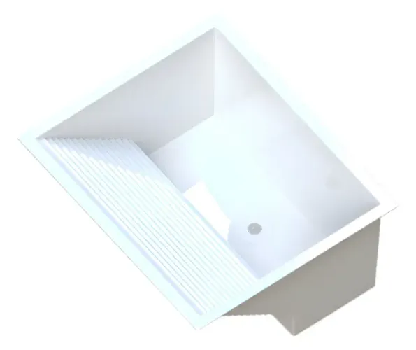 TANQUE DE PLASTICO 45 LITROS METASUL SOMENTE BRANCO