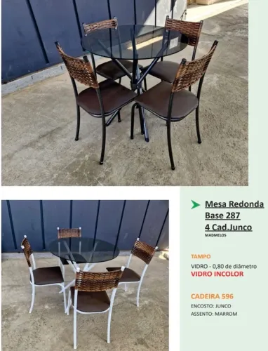 Mesa com 4 cadeiras - Promoção