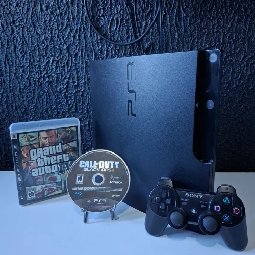 PS3 Super Slim 250GB - Estado de Novo | Desbloqueio HEN | Controle Raro DEMAIS