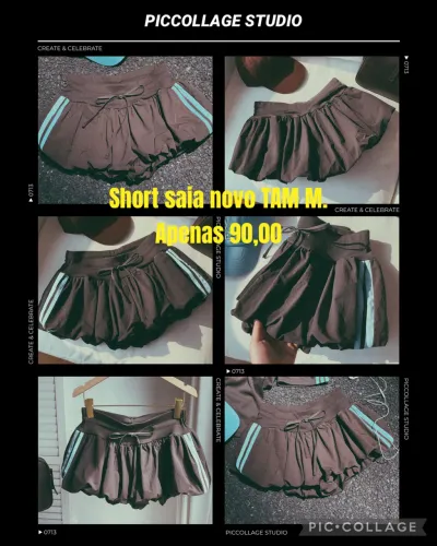 Short saia novo TAM M