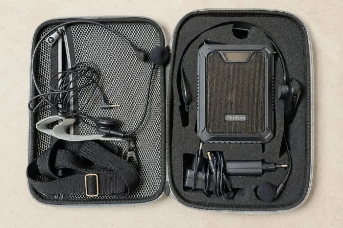 Amplificador de Voz Portátil Thotem A20 + Microfone Headset (Sem Fio) - Completo