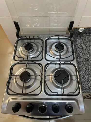 Fogão BRASTEMP clean 4 bocas inox bivolt