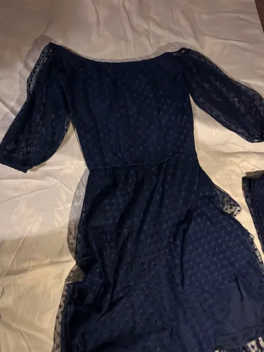 Vestido festa azul marinho veste P ou M adulto
