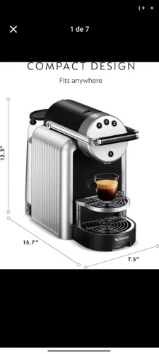 Cafeteira Nespresso zenius profissional..
