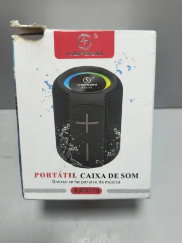 Lt 033 Caixa de Som Bruetooth Potente Grave Proca D Agua Bivolt Azul Kapbom KA8778