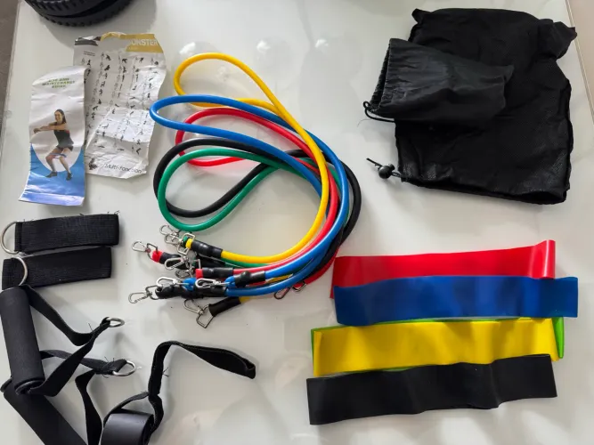 Kit elástico para treino