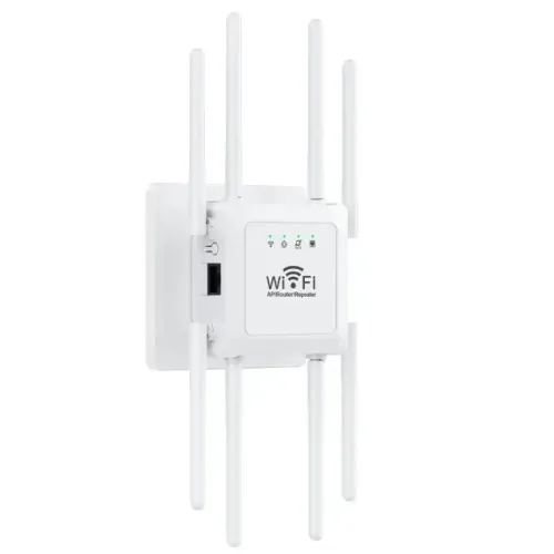 Repetidor WI-FI 5GHz Knup KP-RW408G White 8 Antenas 1200Mbps - WZetta