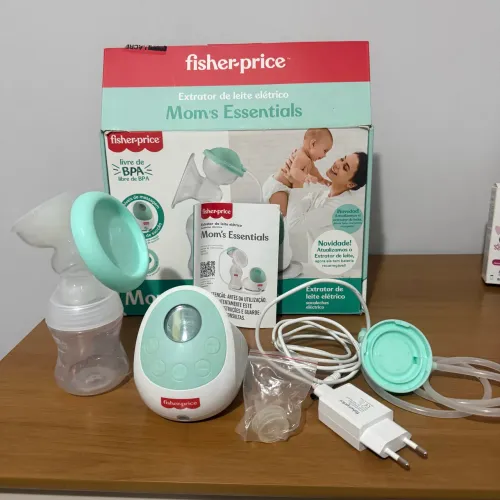 Kit Extrator Elétrico Leite Materno Fisher Price + Coletor Buba + 3 brindes