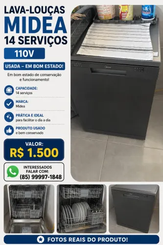 Lava louça Midea 14 serviço - 110V