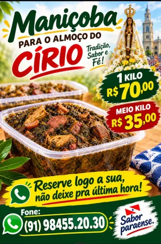 MANIÇOBA PARA O CIRIO