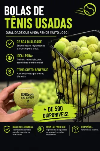 BOLAS DE TÊNIS USADAS