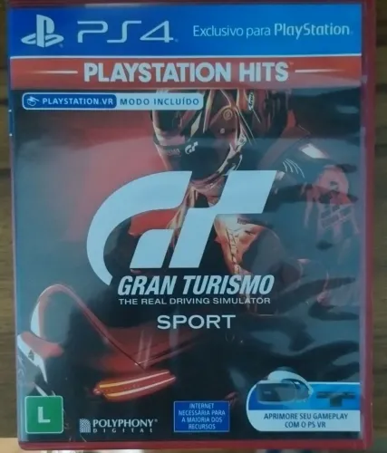 Vendo jogo Gran Turismo Sport PlayStation 4