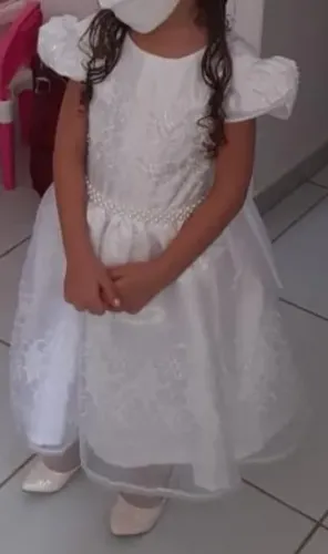Vestido branco 4 anos