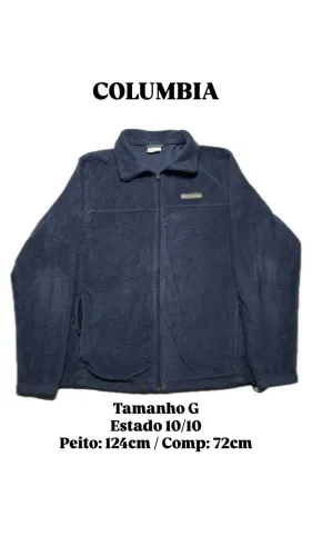 Fleece columbia marinho