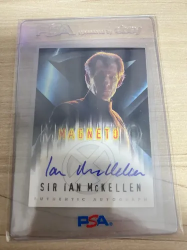 Topps Card - Marvel X-Men Movie MAGNETO Sir Ian McKellen Autografado