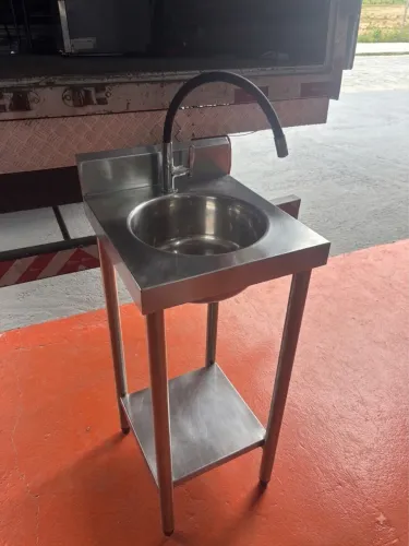 Pia de cozinha industrial inox