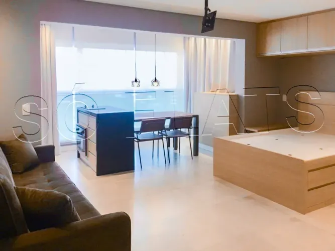 Studio no Summit Pinheiros, próximo ao metrô: moradia ou renda imediata