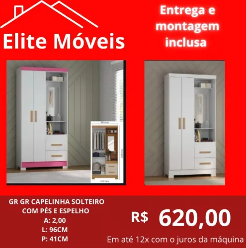 Guarda-Roupa Novo na caixa Com a montagem e a entrega.