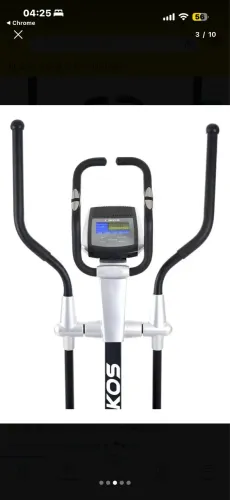 Elíptico Kikos 9200 Eletromagnético Display Lcd 5 Funções Bivolt