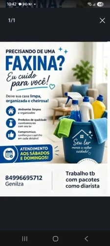 Trabalhamos com Faxina e Com diária
