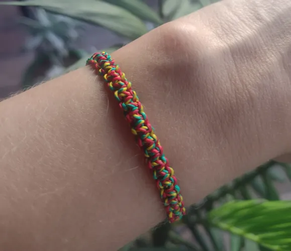 Pulseira Macramê Reggae 
