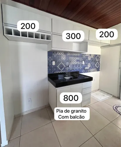 Pia de granito e planejados