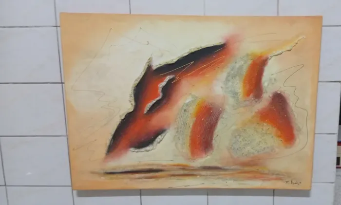 Quadro Decorativo Abstrato em Tela