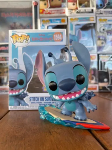 Funko Pop Stitch On Surfboard Exclusivo SDCC #1594