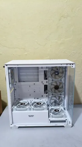 Gabinete Gamer Aigo Darkflash DS900 Branco + 7 Fans