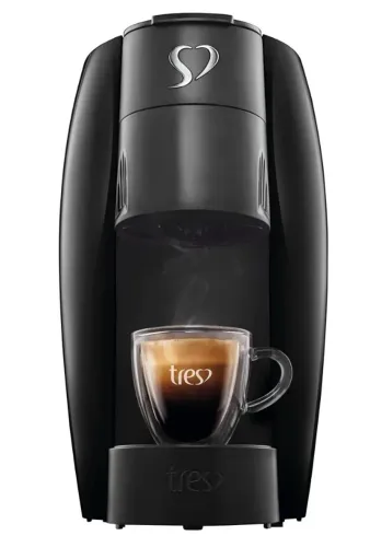 3 Corações TRES Cafeteira Espresso e Multibebida LOV Preta - 220V