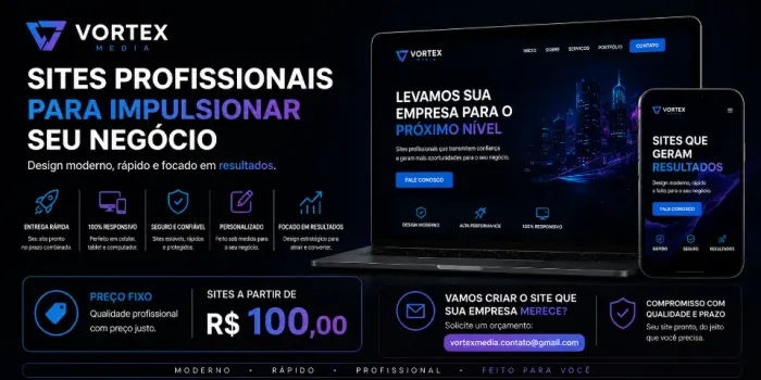 | OFERTA | Criação de Site Profissional por Apenas R$100 | Entrega Rápida