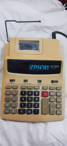 Calculadora de Mesa Elgin MR-6124 de Bobina - Funcionamento 100%