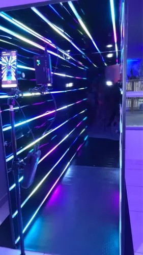 Túnel Infinity de led - Atração interativa para festas