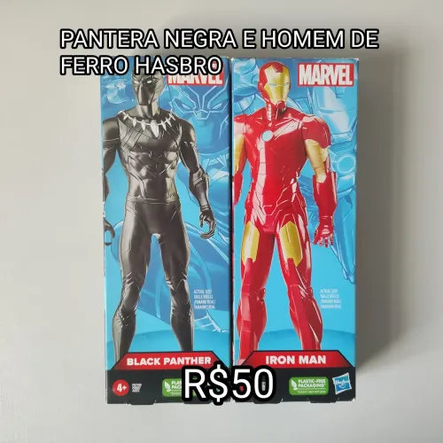 Pantera Negra e Homem de ferro Hasbro