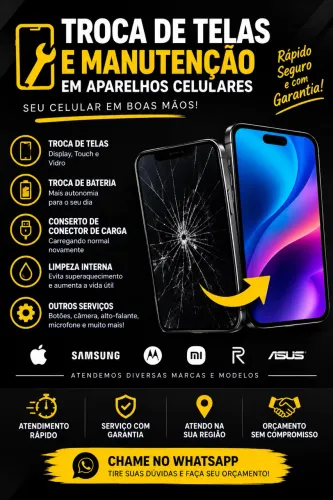 MANUTENÇÃO E TROCA DE TELA