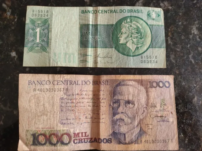 Notas antigas de cruzeiro
