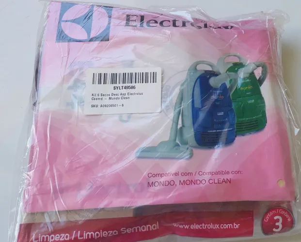 Kit 6 Sacos Aspirador Mondo