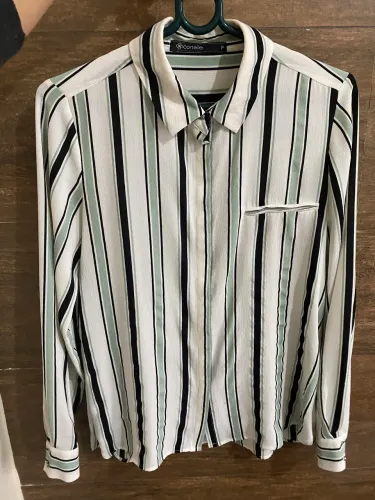 Camisa feminina listras Renner