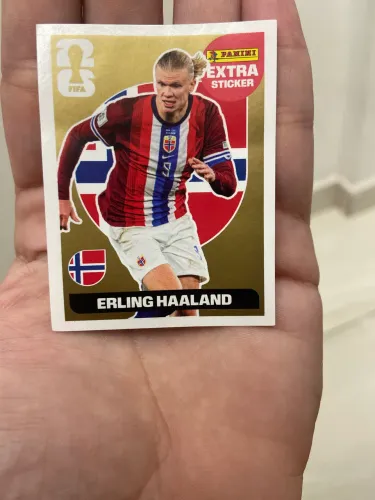 Figurinha extra haaland gold copa do mundo 2026