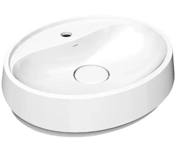 Cuba de Apoio Lorenzetti OA-78 52x42 Oval com Mesa Branca