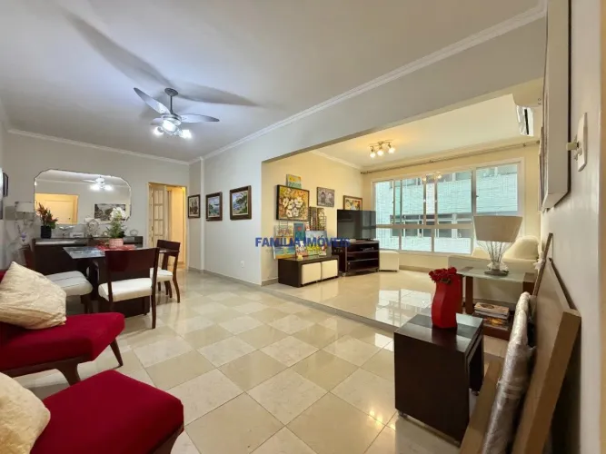 Apartamento à venda 3 quartos suíte de frente Pompeia Santos/SP