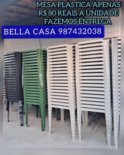 MESA DE PLASTICO QUADRADA FAZEMOS ENTREGA