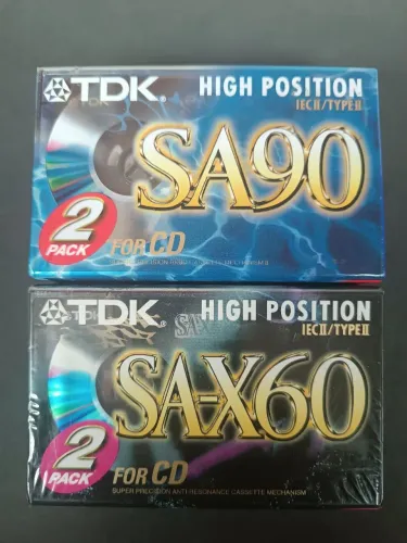Fita k7 cassete tdk sa-90 e sa-x 60 pac c/4 fitas lacradas 